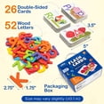 thumbnail image 4 of BenBen Alphabet Flash Cards for Toddlers 3-5 Years, Montessori ABC Learning Toys, Matching Puzzles, 4 of 9