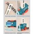 thumbnail image 4 of 60 Pcs Blocs de Train Électrique Domino Ensemble Trains Colorés Amusants, 4 of 5