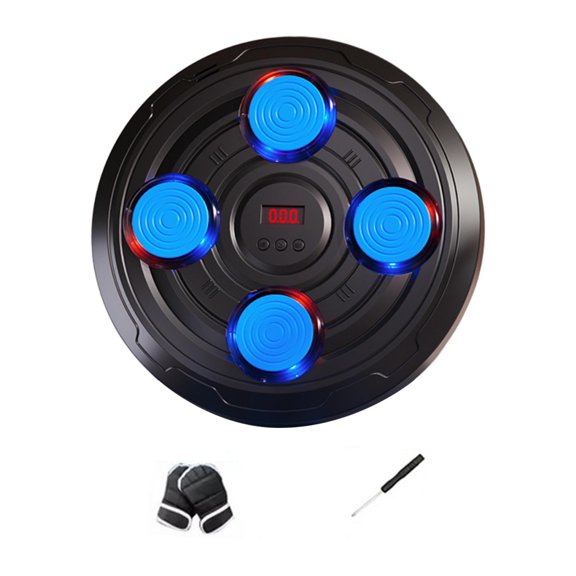 Máquina de boxeo inteligente para niños, equipo de pared para entrenamiento de reacción y agilidad. Azul 4 Objetivo