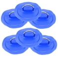 thumbnail image 1 of WHAMVOX 6 Pcs Boucle Fixe en Acier Inoxydable pour Cordon de Kayak Métal Bleu en Forme de D, 1 of 8