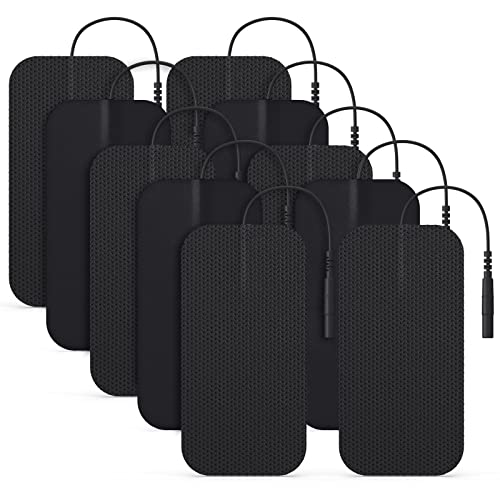 AUVON TENS Unit Pads 2"X4" 10 Pcs, 3rd Gen LatexFree Rectangular