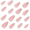 thumbnail image 4 of EBCUE Dot Press on Nails Medium Almond Fake Nails Pink Nails Press ons with Design Full Cover Stick on Nails for Women Manicure,Reusable | Artificial | Nail Sticky Tabs | Easy Apply | 24Pcs, 4 of 6
