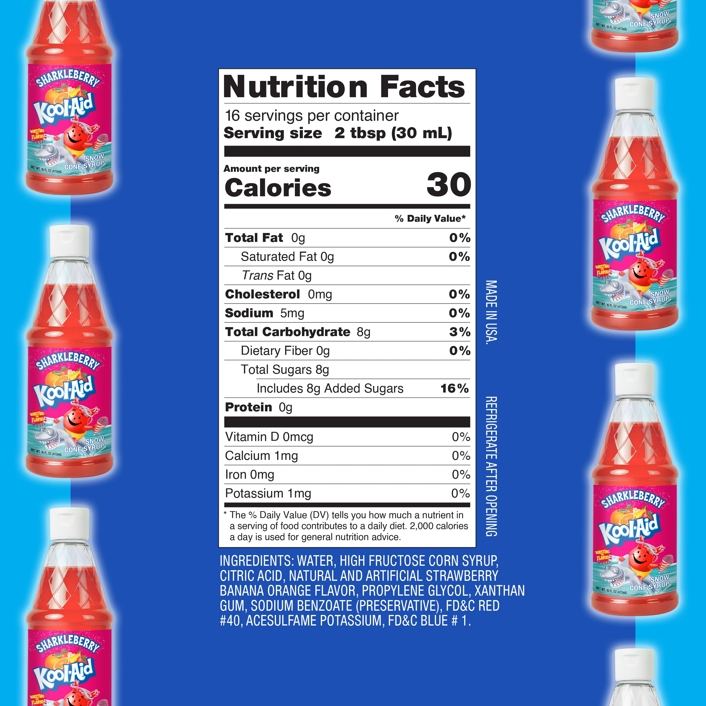 Kool-Aid 16-Oz. Snow Cone Syrup, Sharkleberry