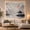 Asian Pavilion, variant on Japanese Anime Cherry Blossom Mountain & Bridge Scene Serene Watercolor Style for Anime Art Lovers, Asian Nature Decor Housewarming Gift Tapestry Wall Hanging for Living Room, Bedroom and Dorm