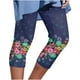 thumbnail image 1 of Pantalones Largos de Yoga Para Mujer Cintura Elástica de Moda Yoga Deporte Pantalones Con Estampado Floral Leggings Pantalones Recortados Odeerbi ODB-4, 1 of 5