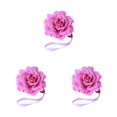 thumbnail image 1 of QualitChoice Curtain Tieback Punch-free Stylish Flower Shape Decorative Replacement Home Buckle Fastener Ornament Accessories Purple 3PCS, 1 of 6
