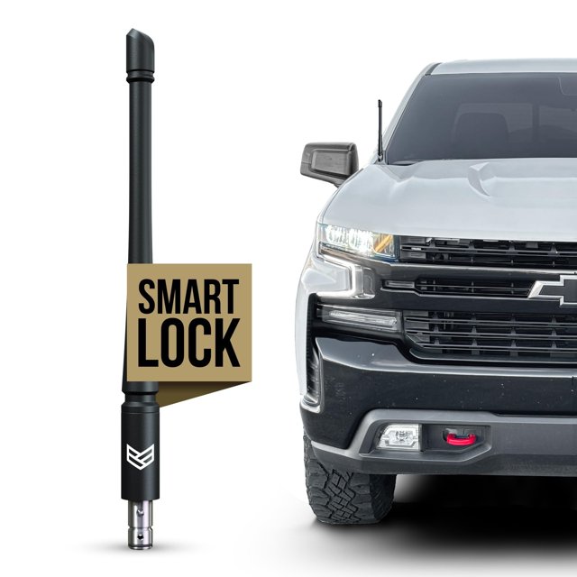 Antena de camión Ronin Factory SmartLock de 8 pulgadas para Chevy Silverado y GMC Sierra