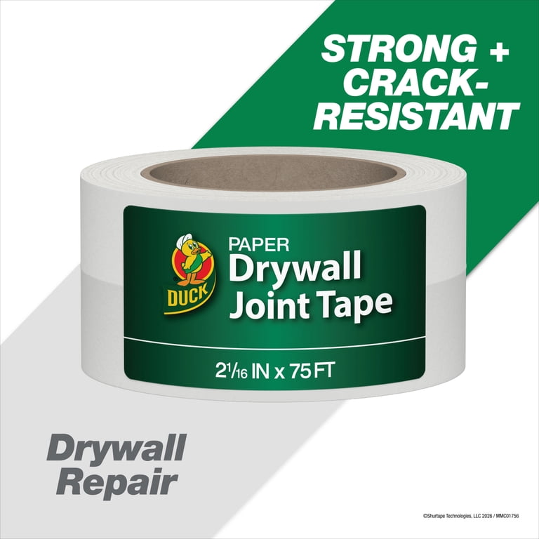 Duck Brand Drywall Joint Tape, 2.06" x 75 ft, 3-Pack photo 2