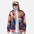 thumbnail image 2 of Kdxio Rooster Oil Painting Print Women Men Sun Protection UPF 50+ Jackets Zip Up Long Sleeve Hoodie Hiking Lightweight with Pockets, 2 of 7