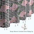 thumbnail image 6 of Pioneer Flower Floral Print Pattern Shower Curtain 72"x84", Bathroom Decorative Shower Curtain Set with 12 Hooks, Waterproof Washable, 6 of 6