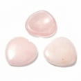 thumbnail image 2 of 5 pc Natural Rose Quartz Thumb Worry Stone Pocket Palm Stones for Healing Reiki Stress Relief Heart Shape 39~40x39~40x5~6mm, 2 of 4