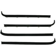 Door Window Belt Weatherstrip - 4 Piece - Compatible with 1980 - 1986 Ford F-150 1981 1982 1983 1984 1985