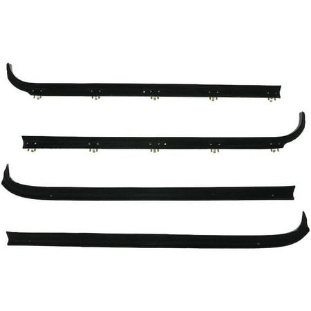 Door Window Belt Weatherstrip - 4 Piece - Compatible with 1980 - 1986 Ford F-150 1981 1982 1983 1984 1985