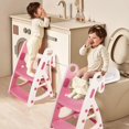 thumbnail image 2 of Asiento para ir al baño y taburete para niños pequeños PRIMLECT Pink, 2 of 7