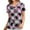 Multicolor, variant on Valentine's Day Printed Scrub Shirts For Women With Pockets Short Sleeve Nurse Uniform Scrubs Tops V Neck Working Uniform Protective Tops
