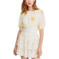 thumbnail image 1 of Blusa bordada Free People My Girl para Mujer Color blanco roto Grande, 1 of 1