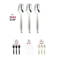 thumbnail image 5 of Smarty 9.75" Silver Disposable Plastic Utensils Serving Forks 150ct, 5 of 7