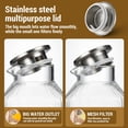thumbnail image 3 of FPCYCG 1 Gallon Glass Pitcher with Lid and Handle,Water Pitcher Coffee Beverage Serveware Iced Tea Pitcher,Glass Jug Carafe Infuser for Fridge Hot/Cold Drinks, 3 of 6