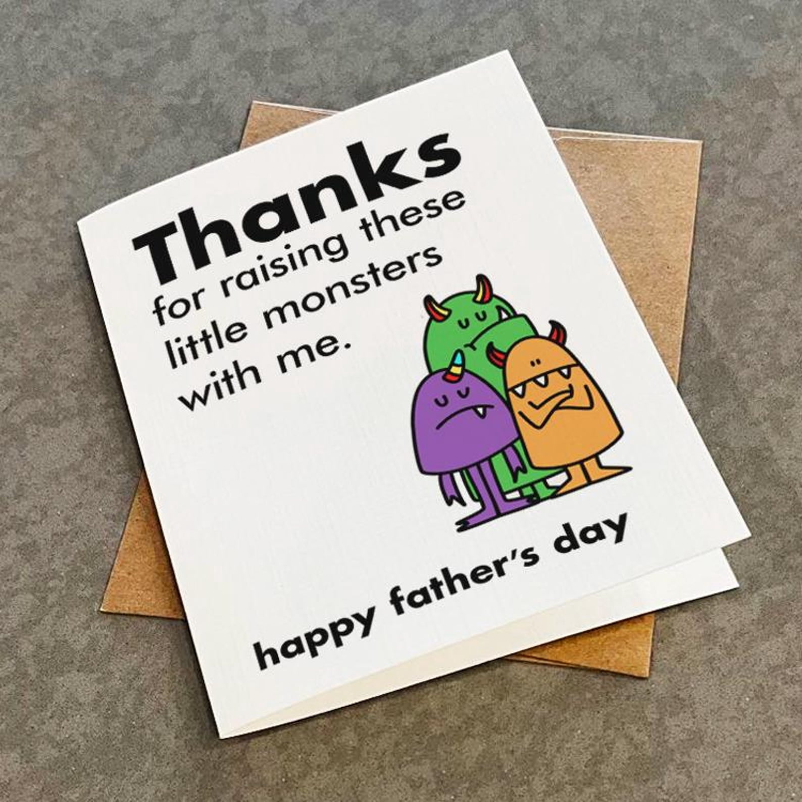 father's day yugioh card HYHYDHP Papa Fathers Cards from Granddaughter Daughter Full Color + Neon Details Envelope Color Father's Day Poke Metal Card