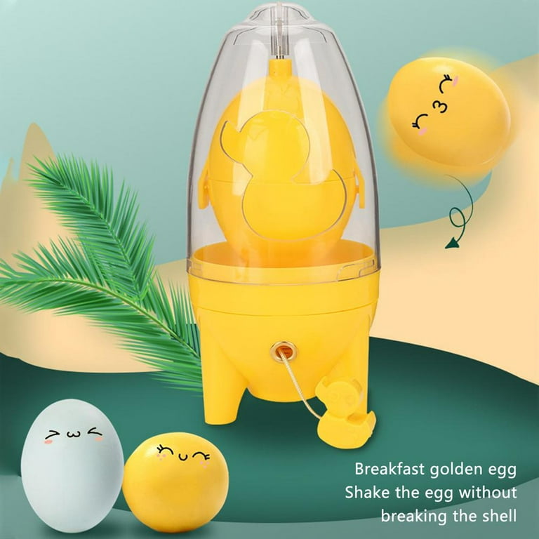 EggFecto Egg Yolk Mixer - Egg Spinner Scrambler for Small and Large Eggs |  Portable Golden Egg Maker for Hard Boiled Eggs | Easy To Use Manual Egg