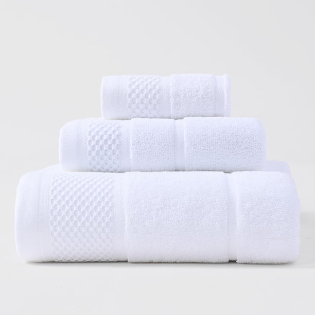 Nvzi 6 toallas de mano para baño, de algodón 100%, supersuaves y altamente absorbentes, ideales para ducha, piscina, spa, gimnasio y uso diario. Medidas: 35 x 75 cm (blancas).