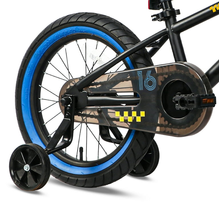 Glerc NuNu 16 Inch Kids Bike BMX Style for 4 5 6 7 8 Years Old