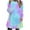 Light Blue, variant on Womens Long Sweatshirts Sherpa Fleece Tunic Tops with 2 Pockets Tie Dye Multicolor Casual Trendy Fuzzy Sweaters (XL, Purple)