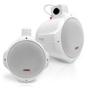 Pyle Marine 8” 2-way Wakeboard Speaker (white) - Pair - Wild Tide