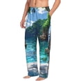 thumbnail image 6 of Naloa Tropical Paradise Window View Pajama Pants Men, PJ Bottoms, Sleep & Lounge Pants-XX-Large, 6 of 6