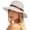 White, variant on SAWOBUUN Women Wide Brim Sun Straw Hat with Leather Belt Foldable UV Protection Cap for Beach Travel Summer Outings