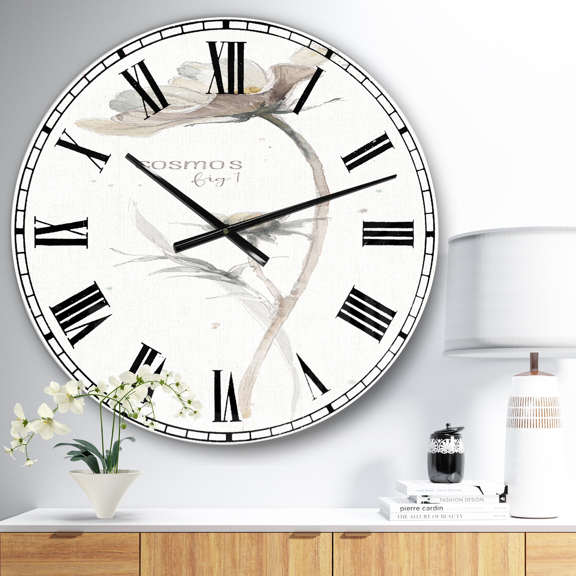 Designart 'A Country Weekend VII No Border' Traditional wall clock