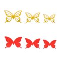 thumbnail image 1 of Leutsin 24 Pieces Of 3D Metal Texture Double-layer Butterfly Wall Stickers, 1 of 2
