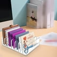 thumbnail image 4 of Acrylic Mail Organizer Transparent Envelope 7 Slots Desktop Bill Document Notebook Holder for Efficient Sorting and Storage, 4 of 6