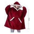 thumbnail image 3 of Sudadera Con Capucha Extralarga, Suave Y Cálida De Felpa, 3 of 8