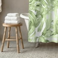 thumbnail image 3 of Creative Products Watercolor Monstera 3 71x74 Shower Curtain, 3 of 7