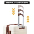 thumbnail image 3 of BeesClover Luggage 3 Piece Set Suitcase Hardside Carry-On Luggage With Spinner Wheels TSA Lock Smooth Rolling Wheels Lightweight Expandable Rolling Suitcase for Travel, 3 of 8