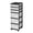 White, variant on 6-Drawer Plastic Storage Cart Clear/Black with Organizer Top & Mobile Wheels for Home Office