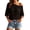 Black, variant on Cover up Tops for Women Plus Size Crochet Blouses Hollow out One Shoulder Swimsuit Coverup Boho Beach Salon Wear