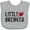 AC-Heather Grey, variant on Inktastic Little Heartbreaker with Arrow Boys or Girls Baby Bib