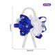 thumbnail image 2 of Muñecas Ramilletes Artificiales Flores Pulseras Paquete de 4 Rosa Novia Novio Decorativo Boda Ceremonia Graduación Fiesta Aniversario Oscuro Azul Unique Bargains, 2 of 5