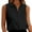 Black, variant on Riforla Women's Sleeveless Button Down Shirts Blouses Solid Casual Loose V Neck Tank Tops for Work Blouses for Women White XL