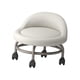 thumbnail image 4 of Taburete con Asiento de Ruedas, Taburete con Ruedas Bajas, Ruedas Giratorias 360, Taburetes Escalonados para El Hogar, Fitness, Yoga, Ejercicios de Ro blanco Sunnimix Taburetes bajos con ruedas, 4 of 8