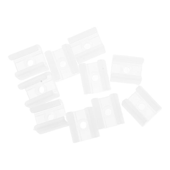 FRCOLOR 10pcs Outdoor Led Strip Clips For Fixing Use Neon Light Neon Holder Clamps Self-Adhesive Light Strip Led Mounting Clips For Decor
