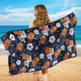 thumbnail image 4 of Garronmavis Hibiscus Print Car Seat Towel Cover Stain Resistant Breathable Non-Slip Stretchable Front Car Seat Protector for Most Cars SUV Trucks Sedan Van, 4 of 9