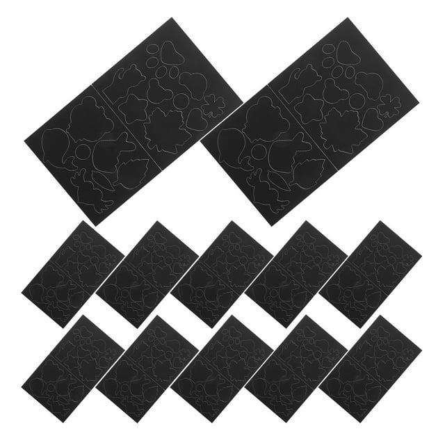 12 parches de reparación para chaquetas de plumas, autoadhesivos, precortados, impermeables, color negro
