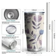 thumbnail image 6 of 30oz Pioneer Flower Tumblers Stainless Steel Tumbler with Lid and Straw,Vacuum Insulated Double Wall Travel Tumbler Cups Mug with Cleaning Brush for Coffee,Tea, 6 of 7