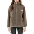 thumbnail image 1 of Veste en Denim pour Femmes, Veste Chaude d'Hiver Épaissie Décontractée à Col Montant pour Femmes, 1 of 6