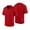 Red, variant on ZVNAΖH Kids Boys' V-Neck Quick Dry Soccer Jersey, Breathable Mesh Short Sleeve Sports T-Shirt for 3-15Y
