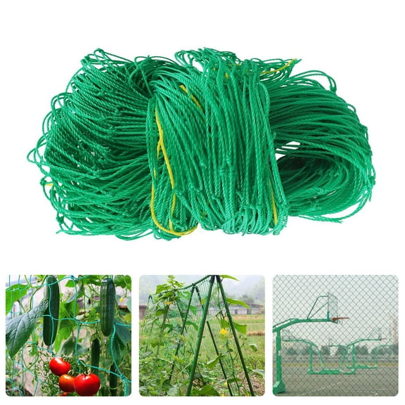 EEEKit Garden Trellis Netting 6' x 12' Nylon Flexible Climbing Plant Cage with Heavy-Duty Support