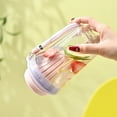 thumbnail image 6 of Yhmxh 17oz Plastic Tumbler, Leak-Proof BPA-Free Water Bottle Tumbler with Handle Rope, Wide Mouth Clear Tumblers for Women Men, Reusable Water Bottle Travel Mug for Camping, Office, Sports, 6 of 6